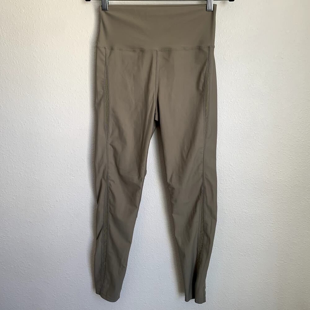 Carbon38 Mesh Insert Full Length Leggings In Silv… - image 1